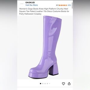 Purple Platform Boots